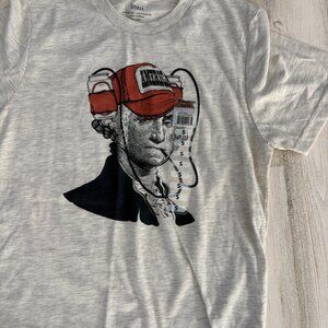 ♦️4/$25 NWT Academy Sports Adult Size Small George Washington Drinking Tee